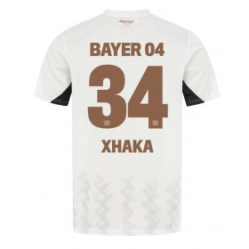 Bayer Leverkusen Granit Xhaka #34 Borte skjorte 2024-25 Kortermet